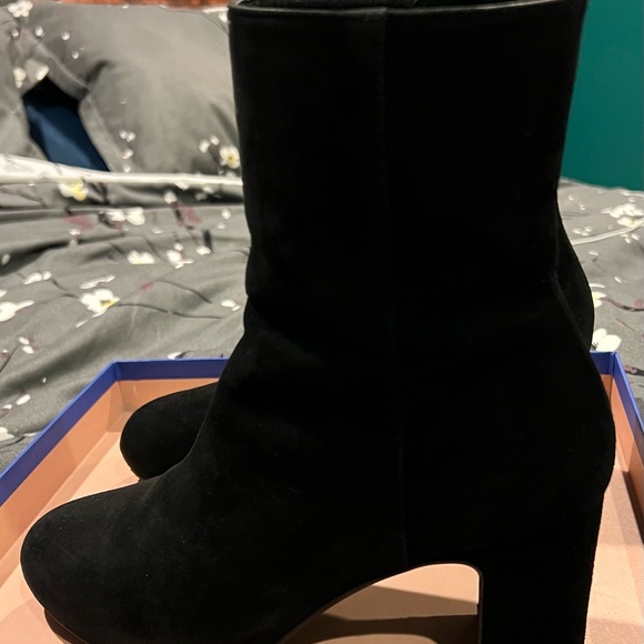 Stuart Weitzman Suede Ankle Boots- Size 7.5 - Picture 10 of 12